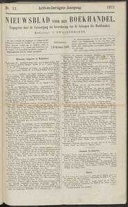 Nieuwsblad voor den boekhandel jrg 38, 1871, no 11, 07-02-1871 in 