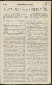 Nieuwsblad voor den boekhandel jrg 32, 1865, no 25, 22-06-1865 in 