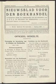 Nieuwsblad voor den boekhandel jrg 80, 1913, no 75, 03-10-1913 in 