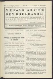 Nieuwsblad voor den boekhandel jrg 74, 1907, no 24, 22-03-1907 in 