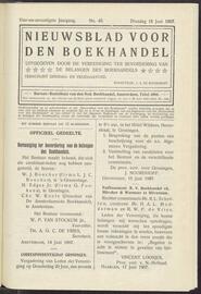 Nieuwsblad voor den boekhandel jrg 74, 1907, no 49, 18-06-1907 in 