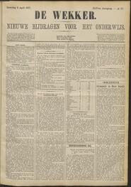De wekker; nieuwe bijdragen voor het onderwijs jrg 44, 1887, no 27, 02-04-1887 in 