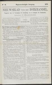 Nieuwsblad voor den boekhandel jrg 39, 1872, no 91, 12-11-1872 in 