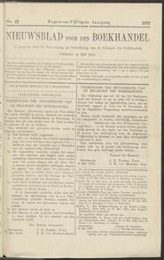 Nieuwsblad voor den boekhandel jrg 59, 1892, no 42, 24-05-1892 in 