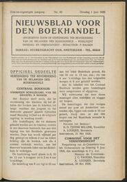 Nieuwsblad voor den boekhandel jrg 93, 1926, no 43, 01-06-1926 in 
