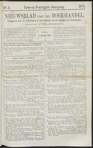 Nieuwsblad voor den boekhandel jrg 42, 1875, no 2, 08-01-1875 in 