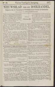 Nieuwsblad voor den boekhandel jrg 44, 1877, no 89, 06-11-1877 in 