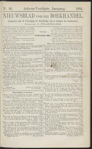 Nieuwsblad voor den boekhandel jrg 48, 1881, no 96, 25-11-1881 in 