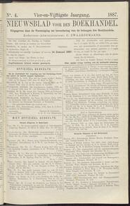 Nieuwsblad voor den boekhandel jrg 54, 1887, no 4, 14-01-1887 in 