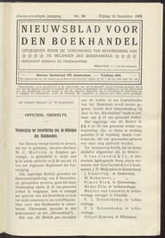 Nieuwsblad voor den boekhandel jrg 76, 1909, no 99, 10-12-1909 in 