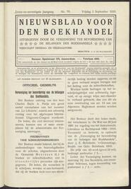 Nieuwsblad voor den boekhandel jrg 77, 1910, no 70, 02-09-1910 in 