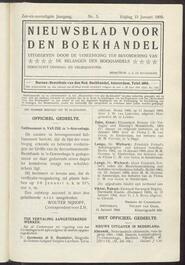 Nieuwsblad voor den boekhandel jrg 76, 1909, no 5, 15-01-1909 in 