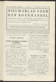 Nieuwsblad voor den boekhandel jrg 76, 1909, no 10, 02-02-1909 in 