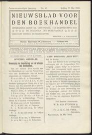 Nieuwsblad voor den boekhandel jrg 77, 1910, no 42, 27-05-1910 in 