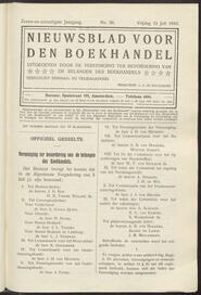 Nieuwsblad voor den boekhandel jrg 77, 1910, no 56, 15-07-1910 in 