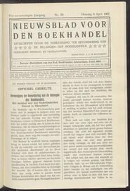 Nieuwsblad voor den boekhandel jrg 74, 1907, no 29, 09-04-1907 in 
