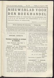 Nieuwsblad voor den boekhandel jrg 77, 1910, no 64, 12-08-1910 in 