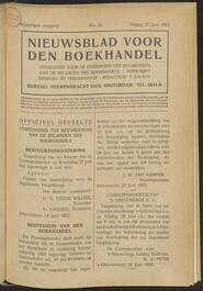Nieuwsblad voor den boekhandel jrg 90, 1923, no 50, 22-06-1923 in 