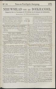 Nieuwsblad voor den boekhandel jrg 42, 1875, no 53, 06-07-1875 in 