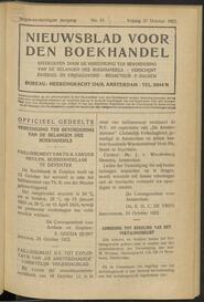 Nieuwsblad voor den boekhandel jrg 89, 1922, no 81, 27-10-1922 in 