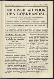 Nieuwsblad voor den boekhandel jrg 83, 1916, no 9, 01-02-1916 in 