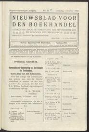 Nieuwsblad voor den boekhandel jrg 79, 1912, no 75, 01-10-1912 in 