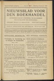 Nieuwsblad voor den boekhandel jrg 85, 1918, no 8, 29-01-1918 in 