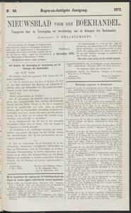 Nieuwsblad voor den boekhandel jrg 39, 1872, no 89, 05-11-1872 in 