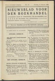 Nieuwsblad voor den boekhandel jrg 73, 1906, no 13, 13-02-1906 in 
