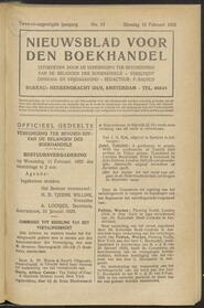 Nieuwsblad voor den boekhandel jrg 92, 1925, no 12, 10-02-1925 in 