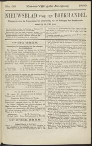 Nieuwsblad voor den boekhandel jrg 56, 1889, no 58, 23-07-1889 in 
