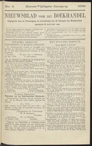 Nieuwsblad voor den boekhandel jrg 56, 1889, no 4, 15-01-1889 in 