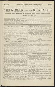 Nieuwsblad voor den boekhandel jrg 56, 1889, no 23, 22-03-1889 in 