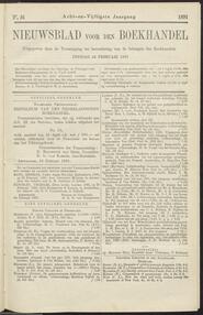 Nieuwsblad voor den boekhandel jrg 58, 1891, no 16, 24-02-1891 in 