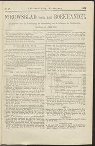 Nieuwsblad voor den boekhandel jrg 58, 1891, no 29, 10-04-1891 in 