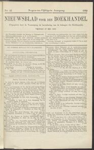 Nieuwsblad voor den boekhandel jrg 59, 1892, no 43, 27-05-1892 in 