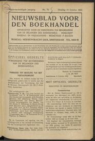 Nieuwsblad voor den boekhandel jrg 89, 1922, no 76, 10-10-1922 in 