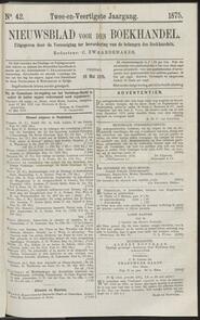 Nieuwsblad voor den boekhandel jrg 42, 1875, no 42, 28-05-1875 in 