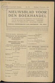 Nieuwsblad voor den boekhandel jrg 91, 1924, no 66, 02-09-1924 in 