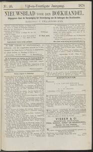 Nieuwsblad voor den boekhandel jrg 45, 1878, no 46, 11-06-1878 in 
