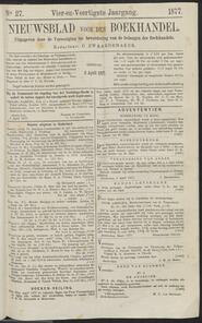 Nieuwsblad voor den boekhandel jrg 44, 1877, no 27, 03-04-1877 in 