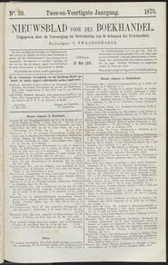 Nieuwsblad voor den boekhandel jrg 42, 1875, no 39, 18-05-1875 in 