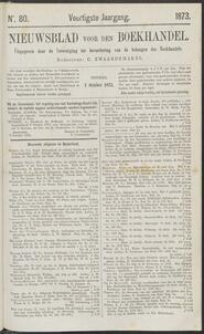 Nieuwsblad voor den boekhandel jrg 40, 1873, no 80, 07-10-1873 in 