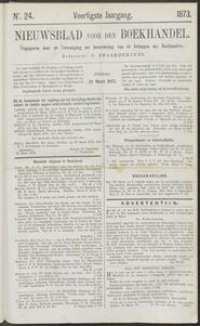 Nieuwsblad voor den boekhandel jrg 40, 1873, no 24, 25-03-1873 in 