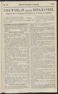 Nieuwsblad voor den boekhandel jrg 37, 1870, no 66, 17-08-1870 in 
