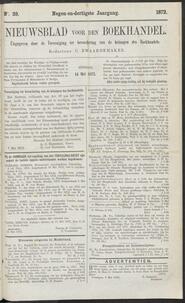 Nieuwsblad voor den boekhandel jrg 39, 1872, no 39, 14-05-1872 in 