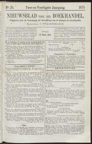 Nieuwsblad voor den boekhandel jrg 42, 1875, no 25, 30-03-1875 in 