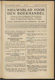 Nieuwsblad voor den boekhandel jrg 93, 1926, no 33, 27-04-1926 in 