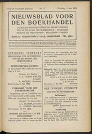 Nieuwsblad voor den boekhandel jrg 93, 1926, no 37, 11-05-1926 in 