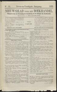 Nieuwsblad voor den boekhandel jrg 47, 1880, no 33, 23-04-1880 in 